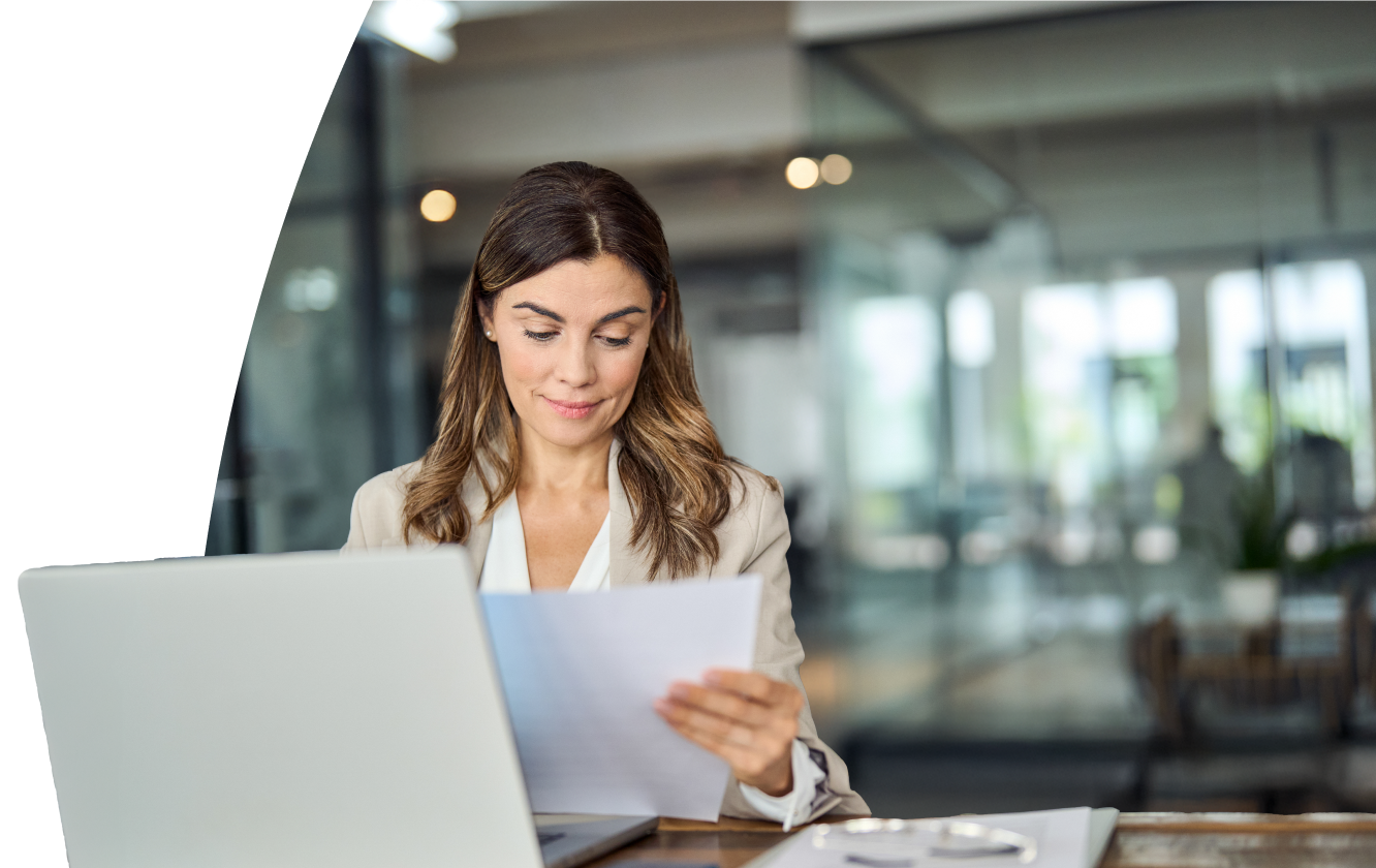 Woman on computer