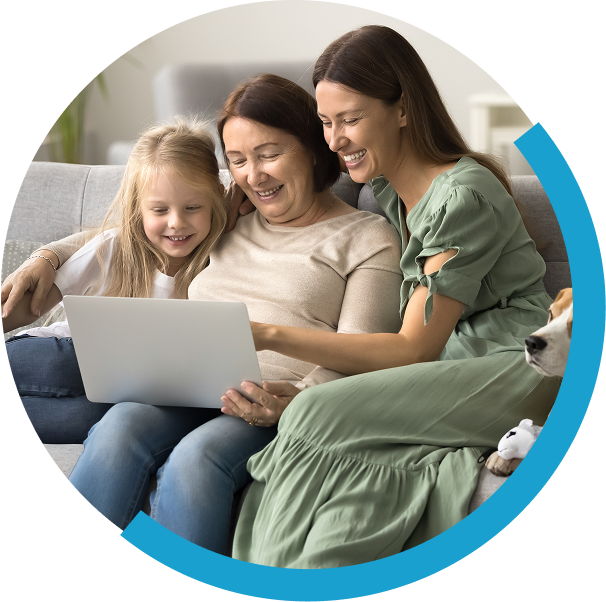 Three girls reading