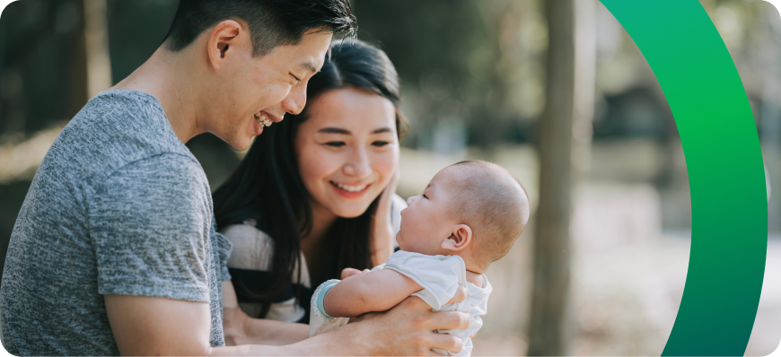 parents with baby