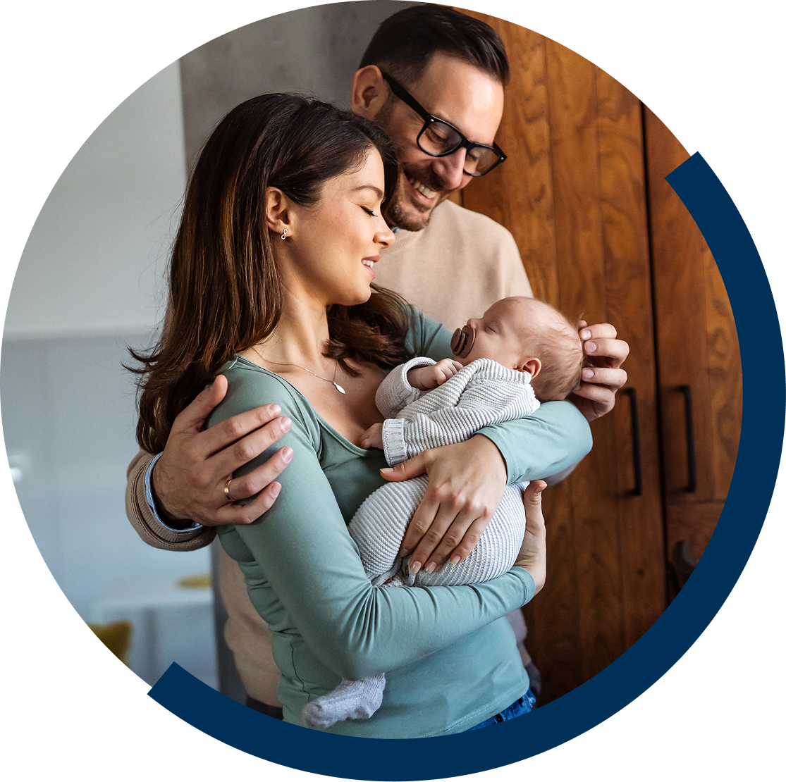 Mom and Dad with baby