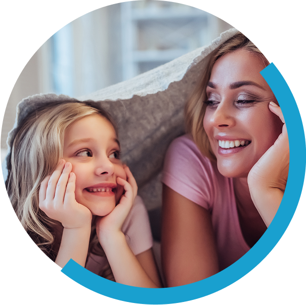 Mom and daughter