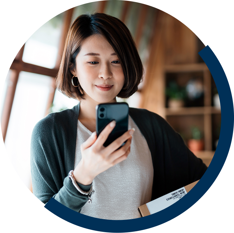 woman on phone